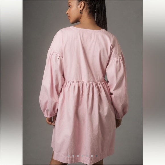 NWOT By Anthropologie Square Neck Babydoll Dress - Picture 7 of 8